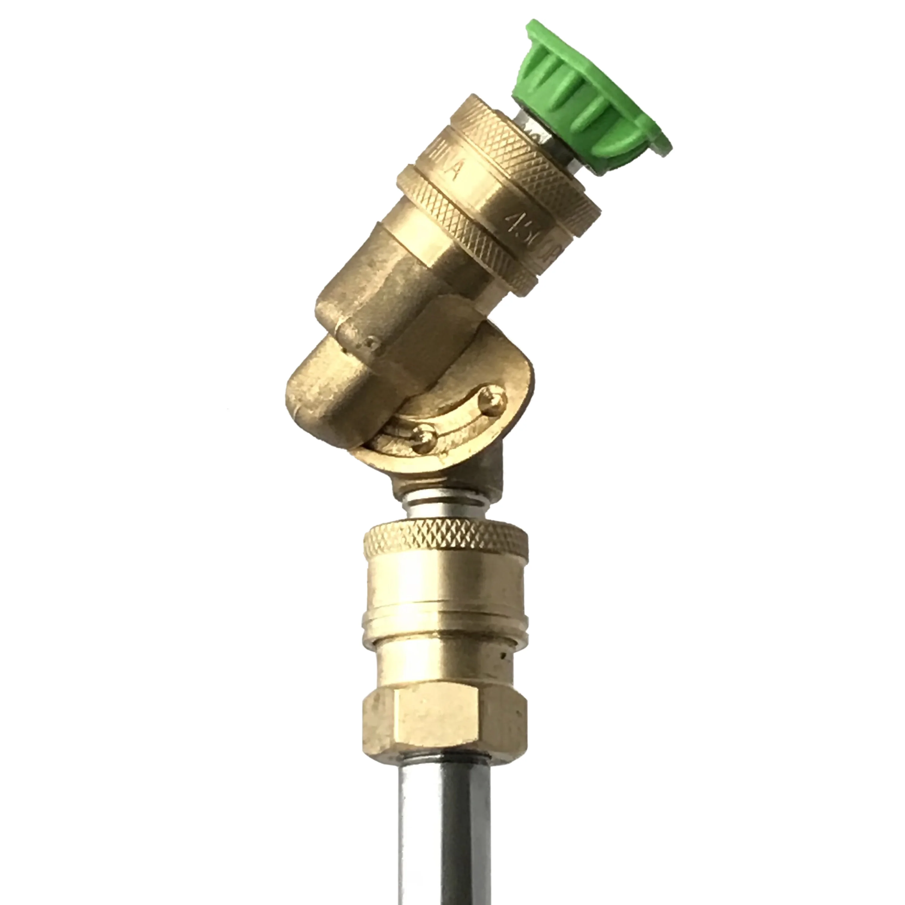 Pivoting High-Pressure with 1/4 inch male and female quick connector. Nozzle Holder, 4000 psi - Image 2