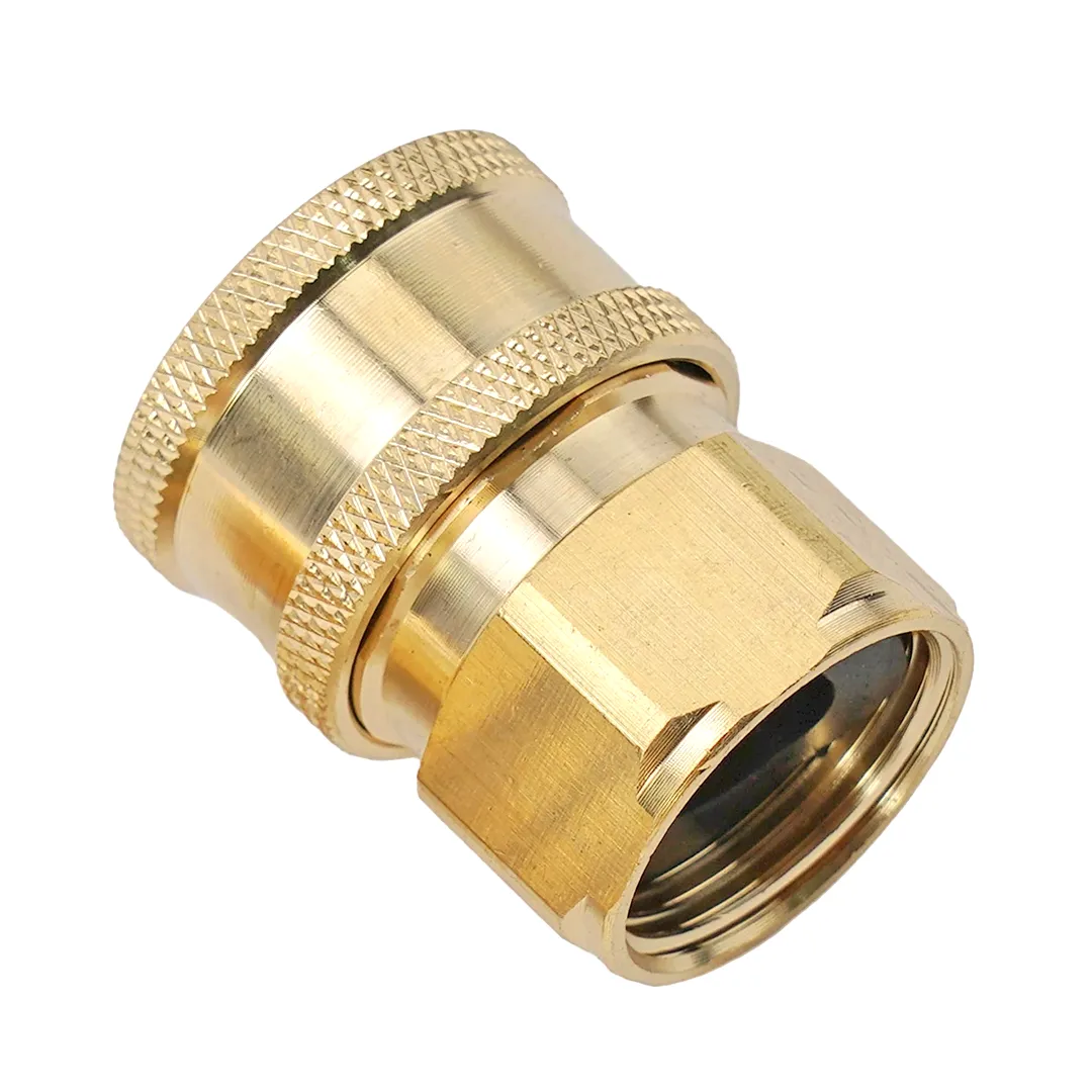 3/8 inch Pressure Washer Coupler, Brass Fitting Female Quick Connector 3/8 inch female Thread - Image 2