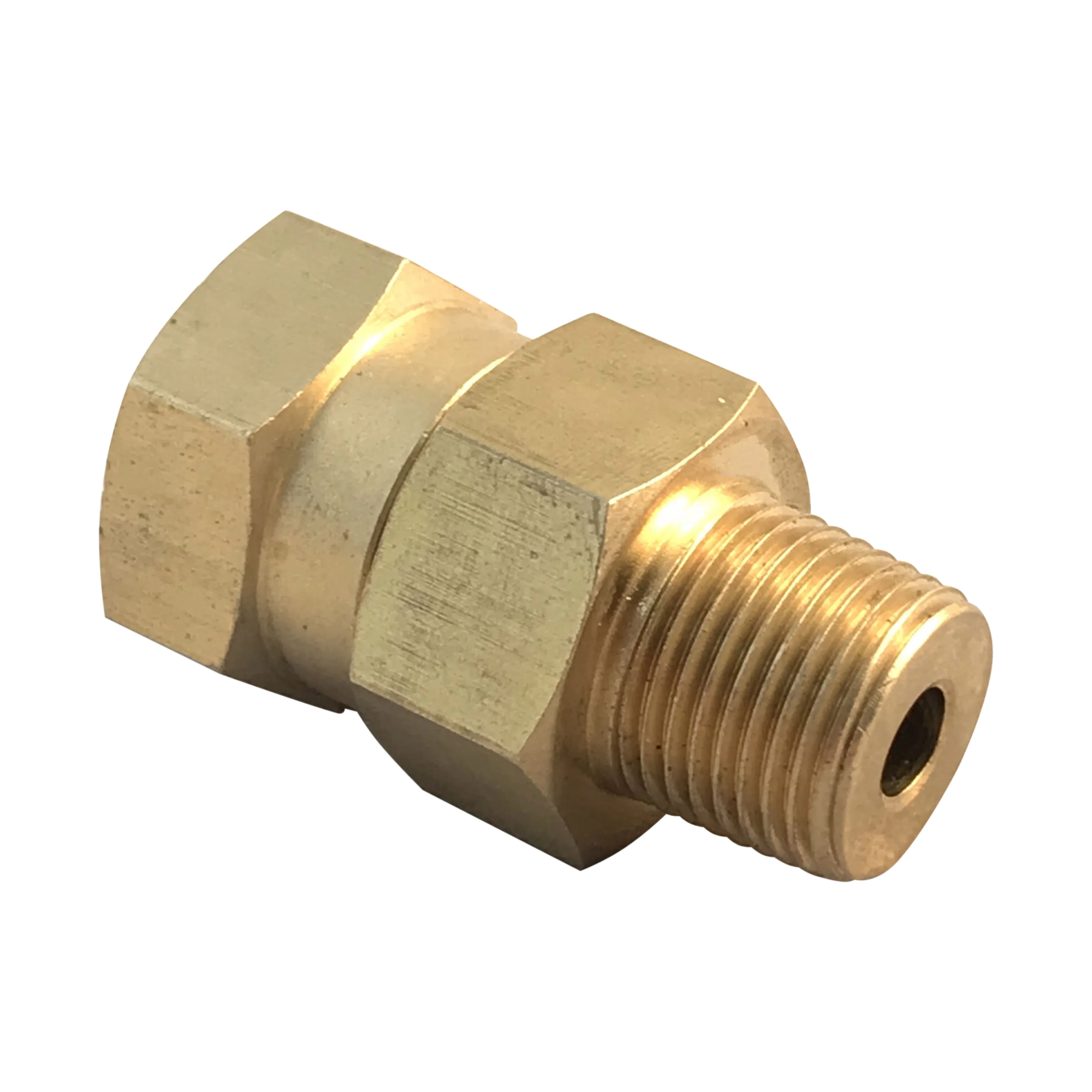 Brass Swivel Coupling, 3/8 inch male NPT to 3/8 female NPT thread for pressure washer hoses - Image 4