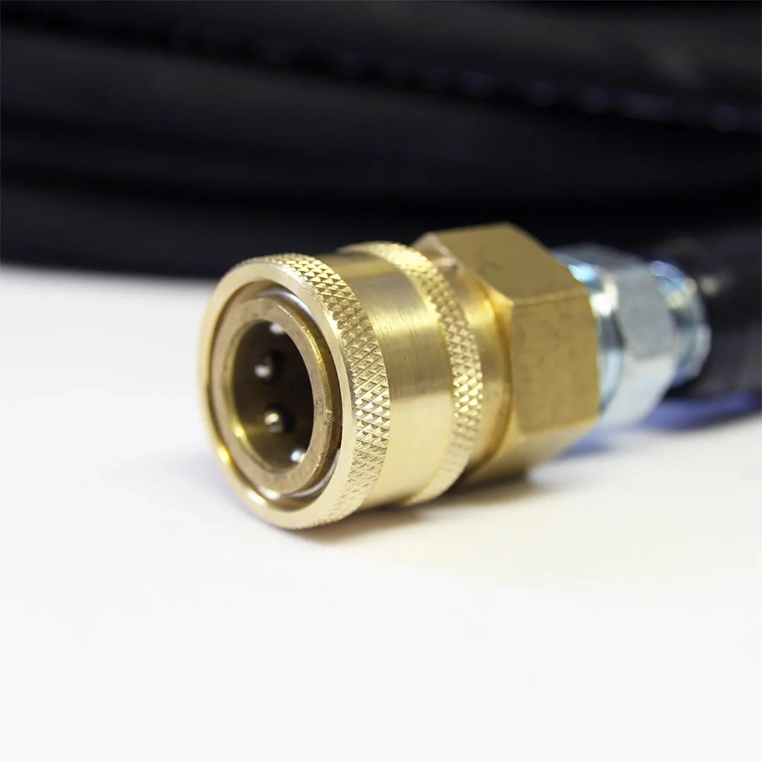50 Feet High Pressure Hose, 3000 psi, 3/8 inch Male and Female Quick Connect, Single Braid - Image 3