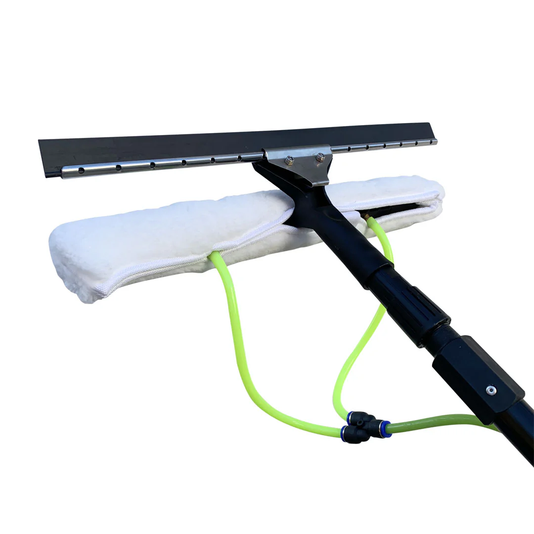 All in One 2 Nozzle Scrubber & Squeegee for Water Fed Poles - Image 3