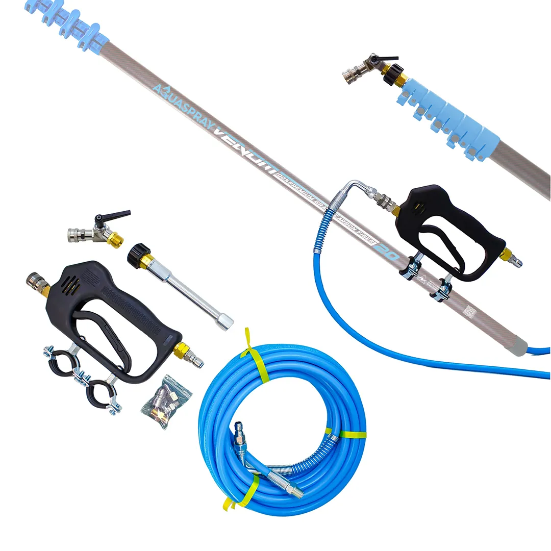 Aquaspray Softwash Conversion Kit with Optional Venom Carbon Water Fed Pole