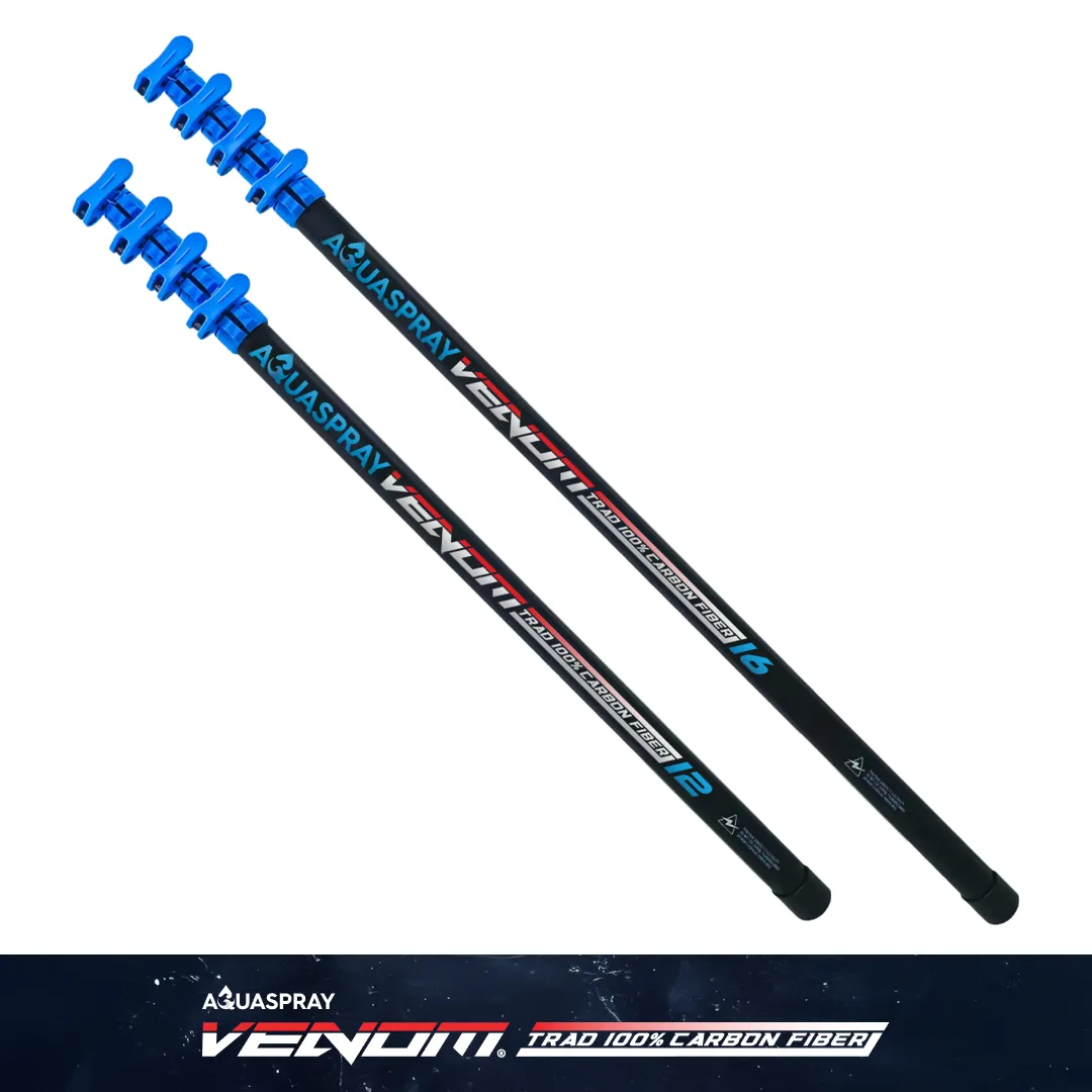 AquaSpray Venom Traditional 100% Carbon Fiber Pole