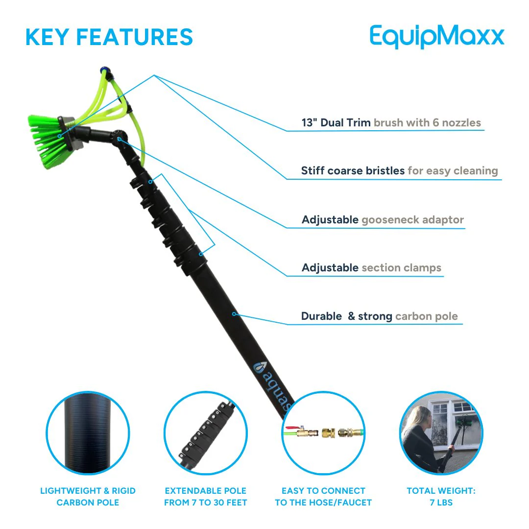 30 Foot Carbon Fiber Telescoping Water Fed Pole - Image 4