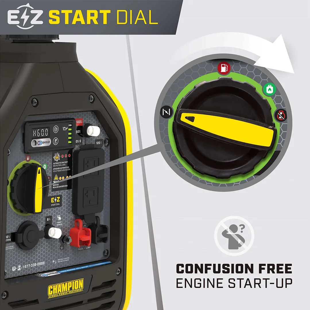 Champion 2500W Dual Fuel Inverter Generator with CO Shield® - Image 5