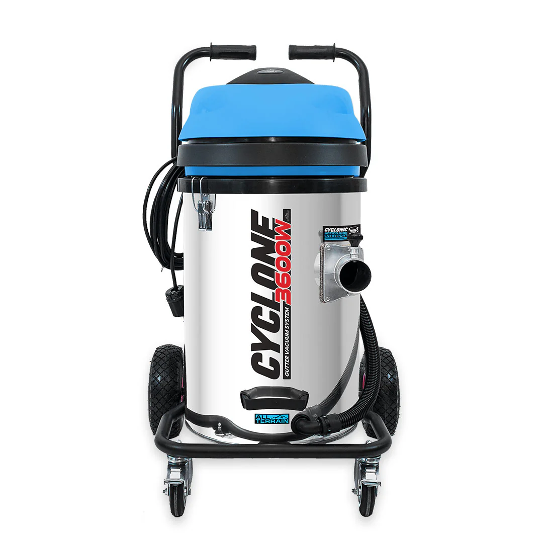 20 Gallon Cyclone II 3600W Stainless Steel Gutter Vacuum System (Inc. 40ft Carbon Clamping Pole Kit & Bag) - Image 8