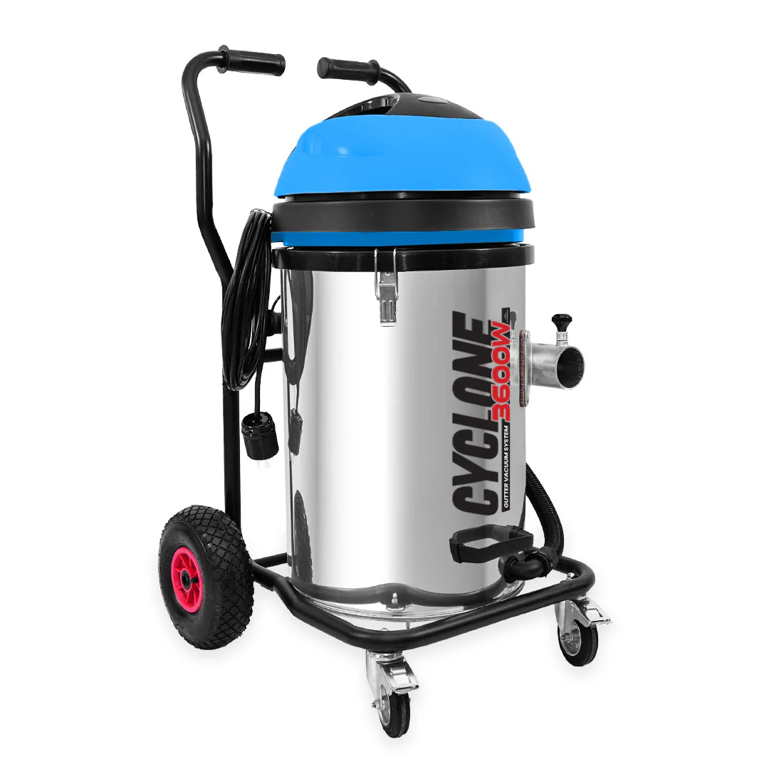 20 Gallon Cyclone II 3600W Stainless Steel Gutter Vacuum System (Inc. 40ft Carbon Clamping Pole Kit & Bag) - Image 9