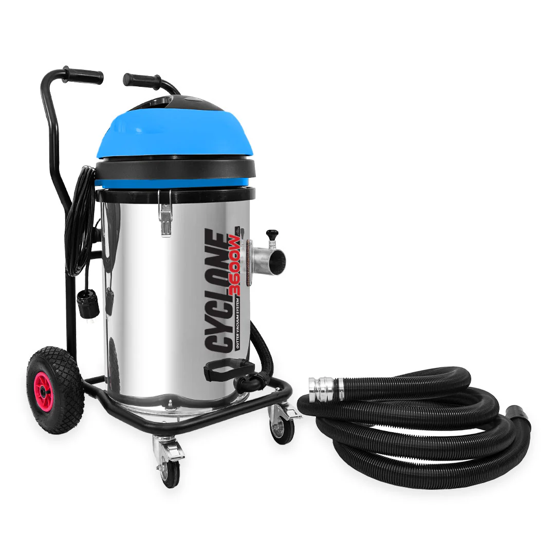 Cyclone II 20 Gallon 3600W Triple Motor 240V Stainless Steel Commercial Gutter Vacuum - Image 10