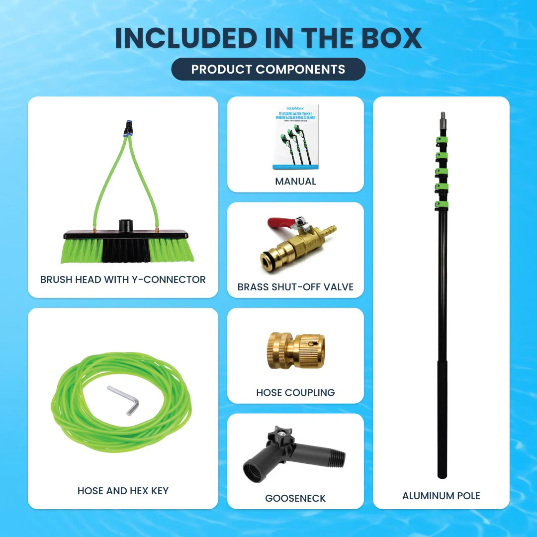 Aquaspray Superlite Aluminum Telescopic Water Fed Pole System for Window and Solar Panel Cleaning - Image 5