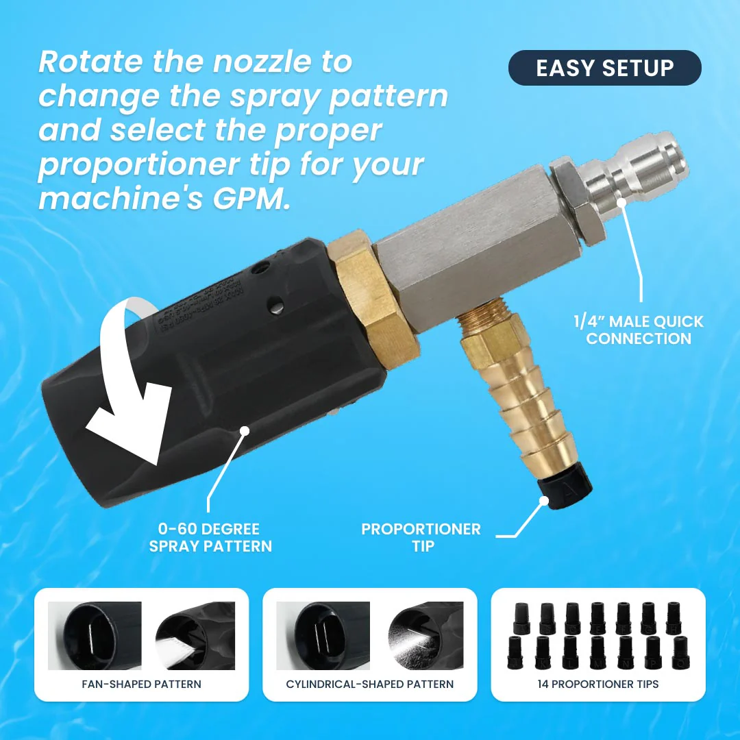 HypoJet Softwash Chemical Injector with M5 Nozzle - Image 3