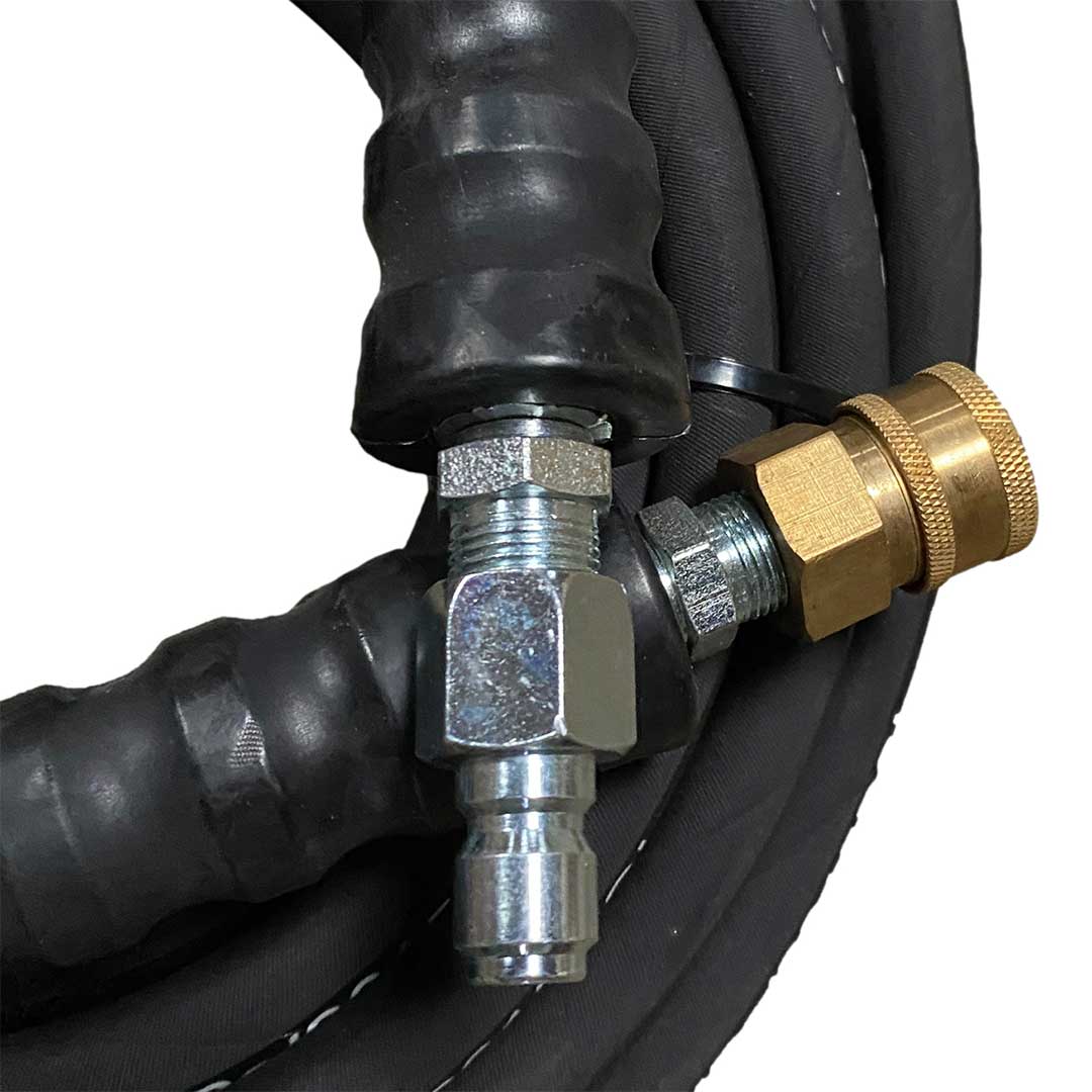 100ft 2610 PSI 100R1AT Heavy Duty Pressure Washer Hose 3/8" Male to 3/8" Female Quick Release Gray - Image 2