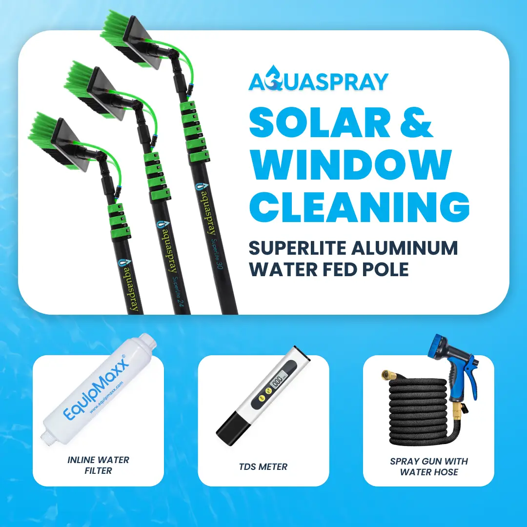 Aquaspray Telescopic Water Fed Pole System for Window and Solar Panel Cleaning - Image 4