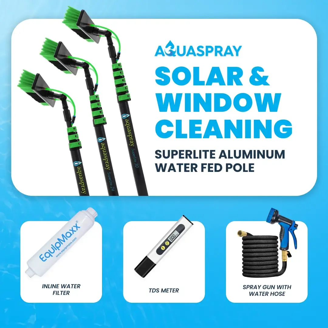 Aquaspray Telescopic Water Fed Pole System for Window and Solar Panel Cleaning - Image 5