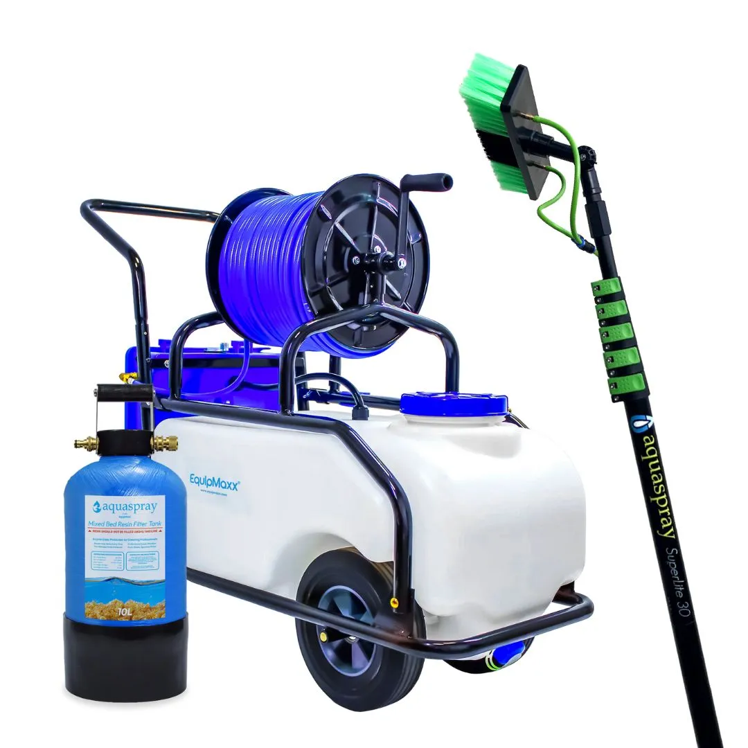 16 Gallon AquaSpray Rolling Water Tank for Commercial Window and Solar Panel Cleaning - Default Title #MWS Options 598276251