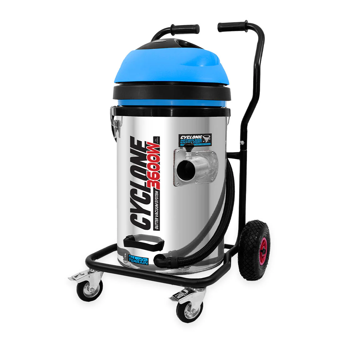 20 Gallon Cyclone II 3600W Stainless Steel Gutter Vacuum System (Inc. 40ft Carbon Clamping Pole Kit & Bag) - Image 3