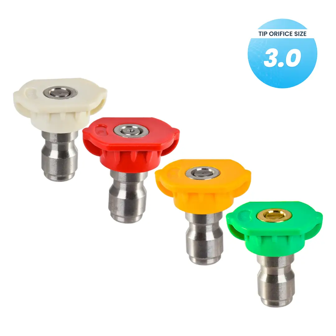 Pro-Grade 4 Piece 1/4" Quick-Connect Pressure Washer Nozzle Kit - Image 6
