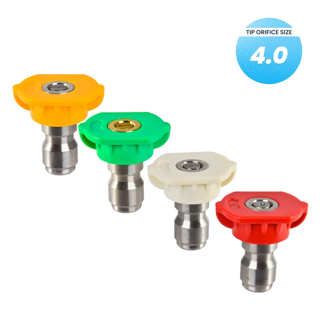 Pro-Grade 4 Piece 1/4" Quick-Connect Pressure Washer Nozzle Kit - Image 8