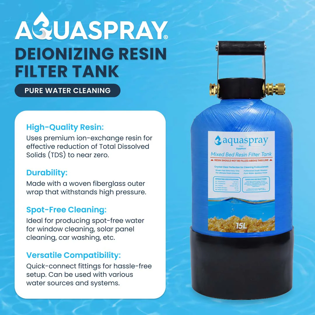 AquaSpray Pro 45 — 12 Gallon Battery-Powered Water Pumping Tank Build Your Own Kit: Add a Pure Water Resin Tank and Water Fed Pole - Image 15