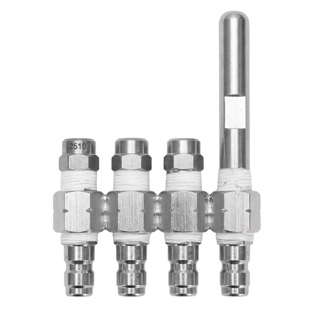 Quick Release J-Rod Long Range Nozzle Kit with 4 Tip Quad Jet Nozzle Tips