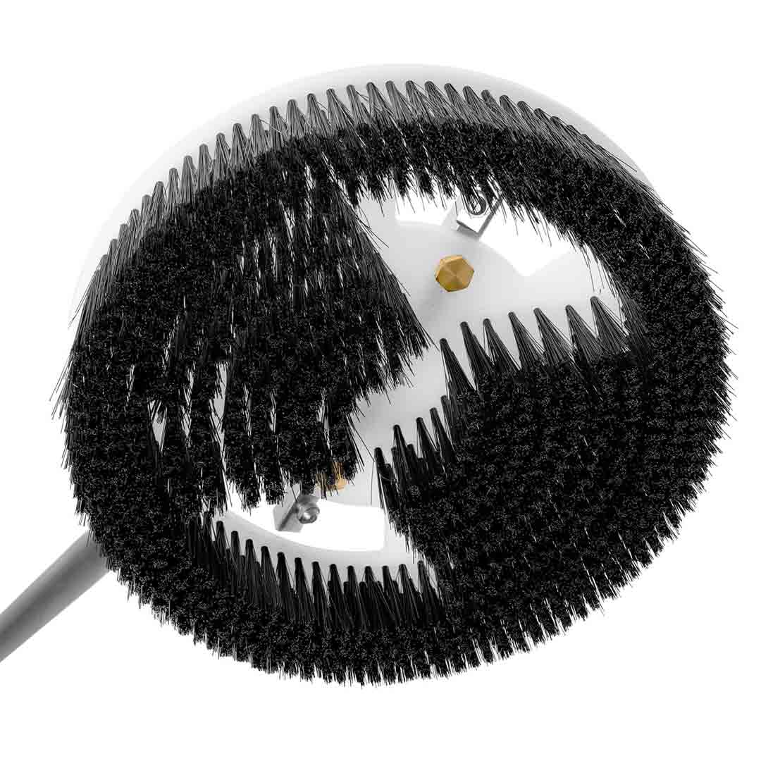 Rotary Solar Panel & Roof Cleaning Brush With 18ft Telescopic Lance for Pressure Washers by Aquaspray® - Image 7