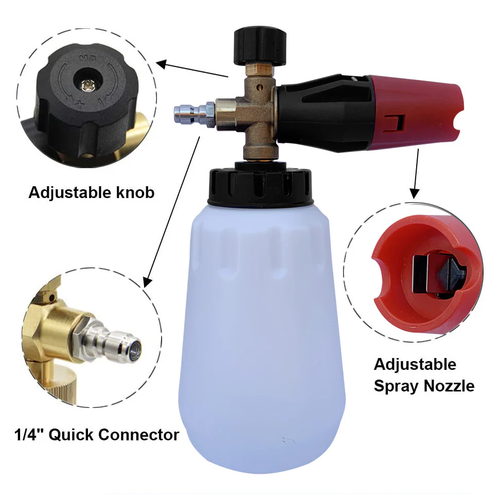 Snow Foam Bottle and 4 Nozzle Tips Set - Image 5