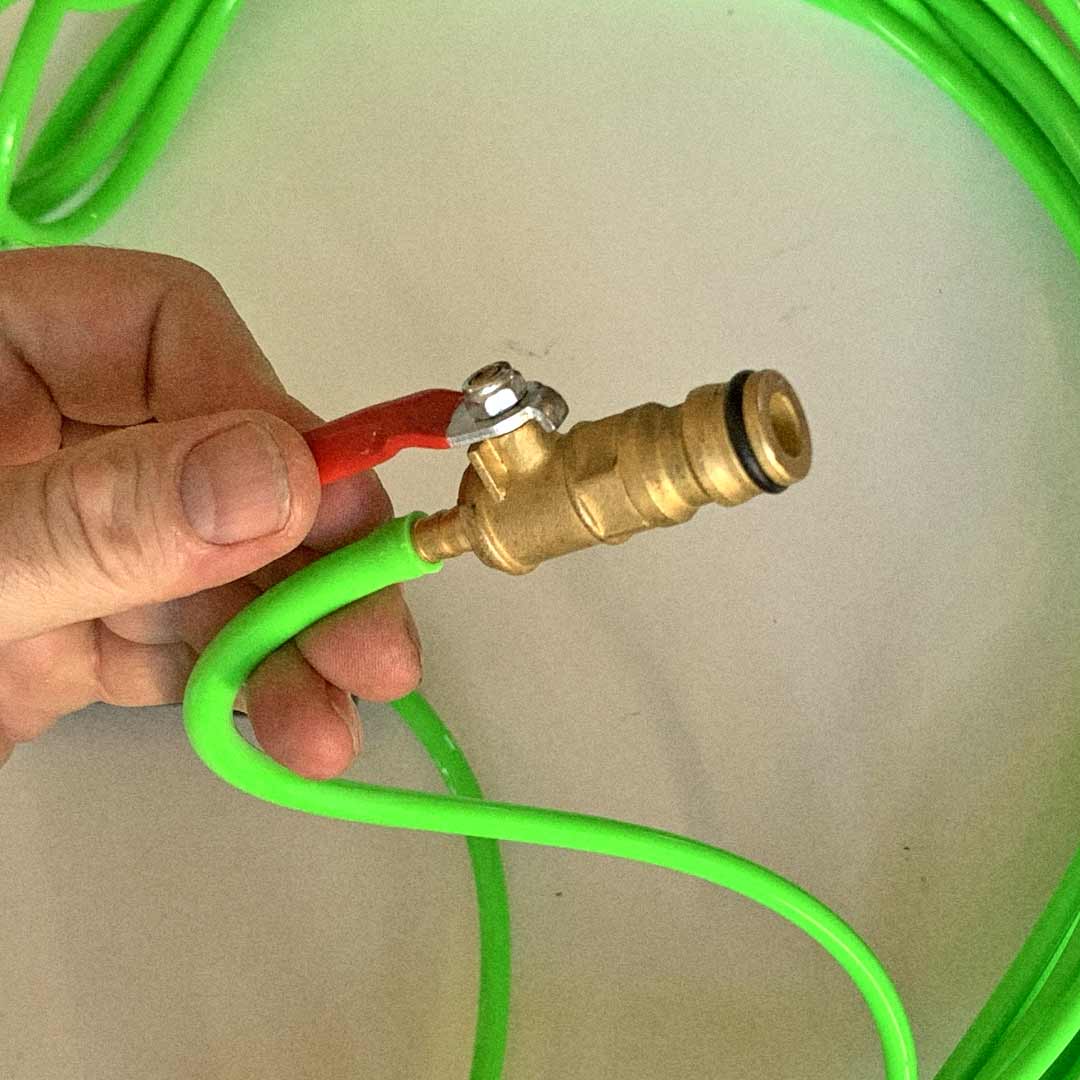 Replacement Waterfed Pole Hose and Cut Off Valve (5/16" OD) - Image 5